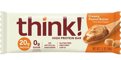 High Protein Bars : Creamy Peanut Butter