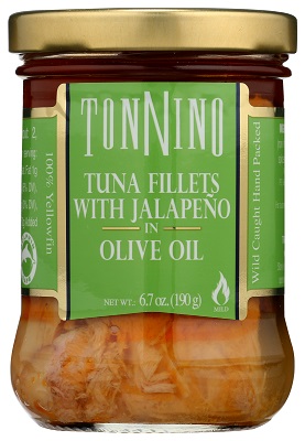 Tuna Fillets with Jalapeno in Olive Oil