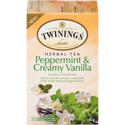 TWINING TEA PEPPERMINT CREAMY VANILLA