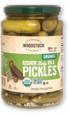 Organic Kosher Baby Dill Pickles
