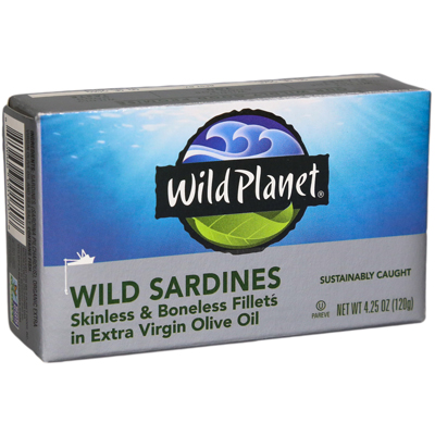 Wild Sardines Skinless & Boneless Fillets in Extra Virgin Olive Oil