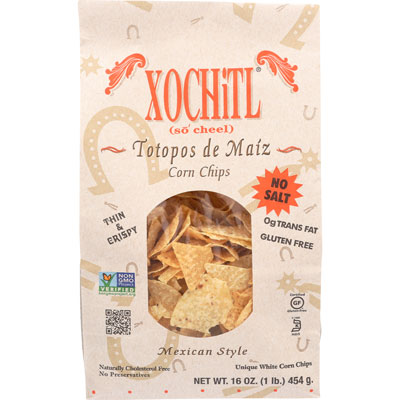 Corn Tortilla Chips : No Salt (16oz)
